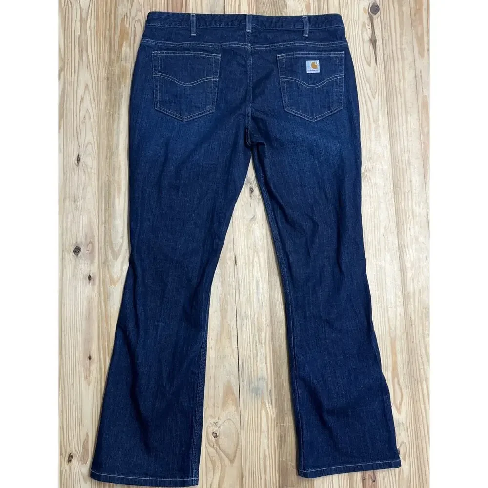 Carhartt Women's  Jeans - Dark Blue - Picture 2 of 7